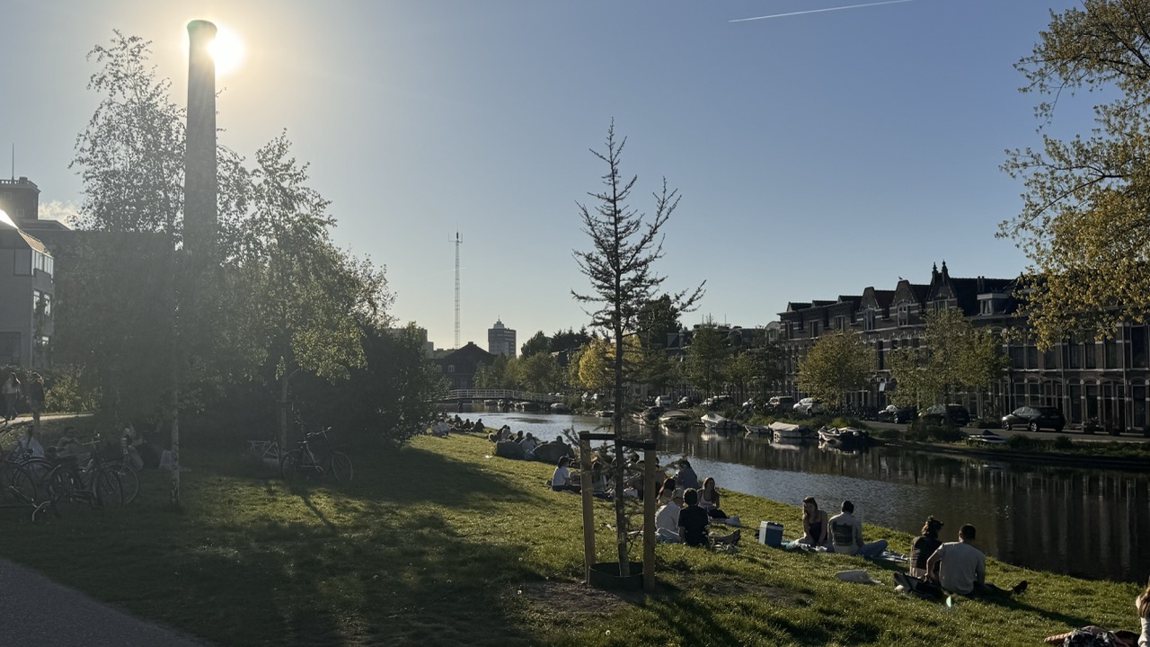 Huigpark in de zomer Leiden